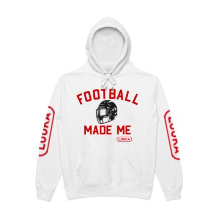 LOOKA “Football Made Me” White Hoodie – Sport Spirit Edition